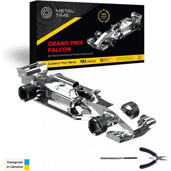 3D Metalen Bouwpakket Grand Prix Falcon 28,5x10,3x5,3 cm