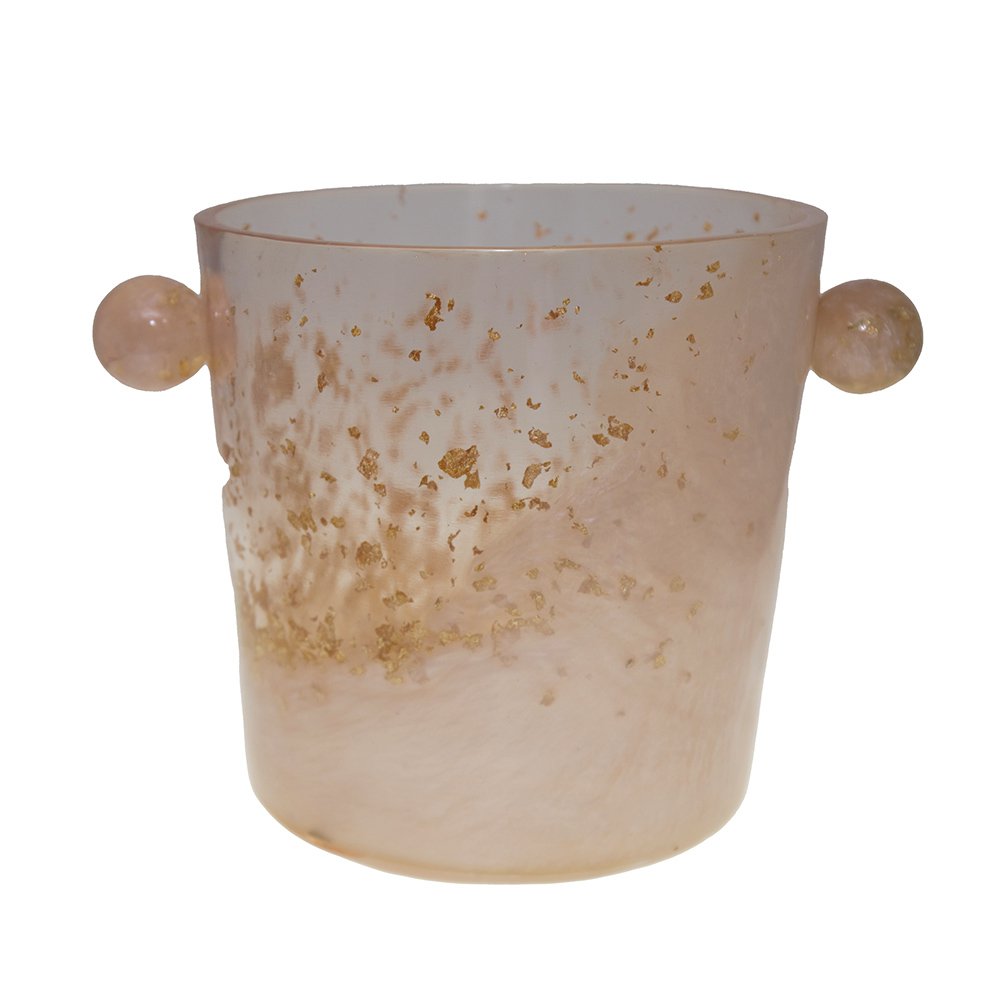 Champagne Emmer In Hars 20x20x20cm Met Strakke Afwerking