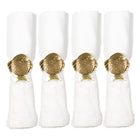 Tafeldecoratie 4 stuks rond verguld