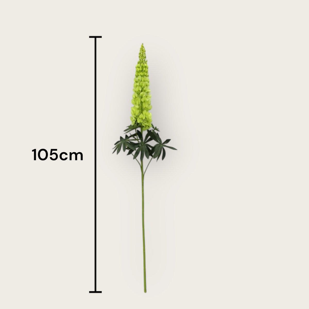 Kunstbloem Lupinus zijde 105 cm groen