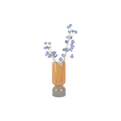 Vaas 29 cm diameter 12 cm glas geel