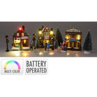 Kerstdorp wintertafereel 48x8.5x25.5 cm LED
