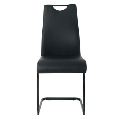 Stoelenset 2 stuks sledeframe kunstleer