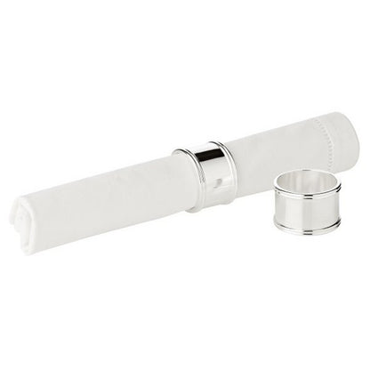 Servetringen 6 stuks verzilverd diameter 4 cm