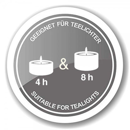Theelichthouder hert 8 cm glas groen