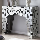 Console tafel 111x35.5x91 cm MDF spiegelglas mozaïek