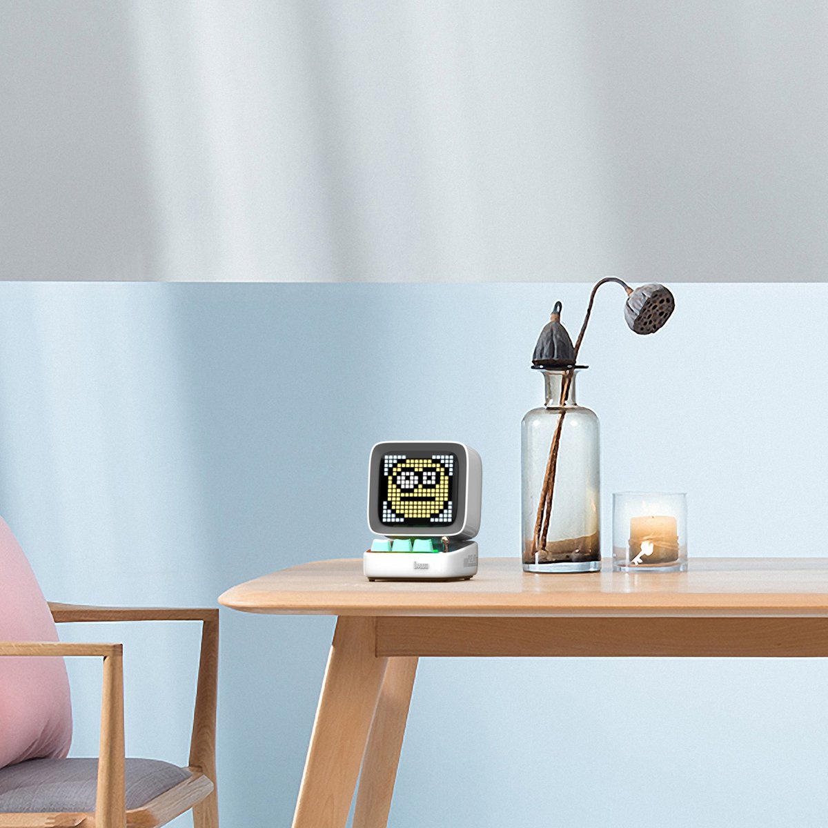 Divoom Ditoo Pro - Bluetooth speaker met instelbare pixelweergave - wit