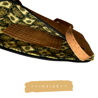 Schoudertas kurk bruin 27x21x1 cm