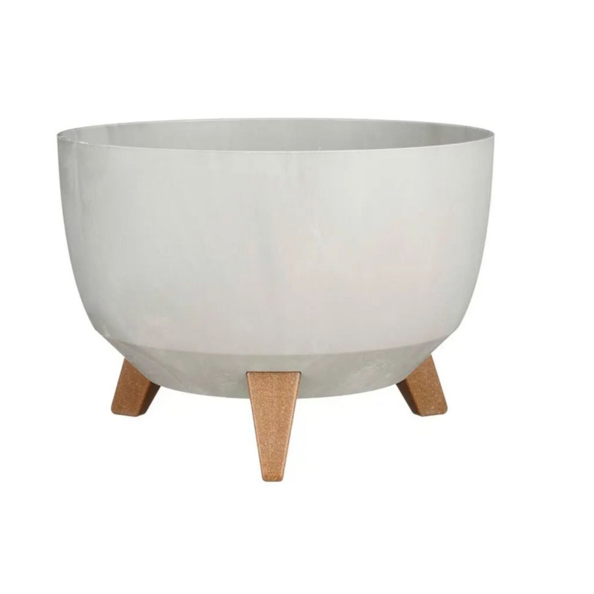 Plantenbak 33x18.5 cm grijs gerecycled plastic