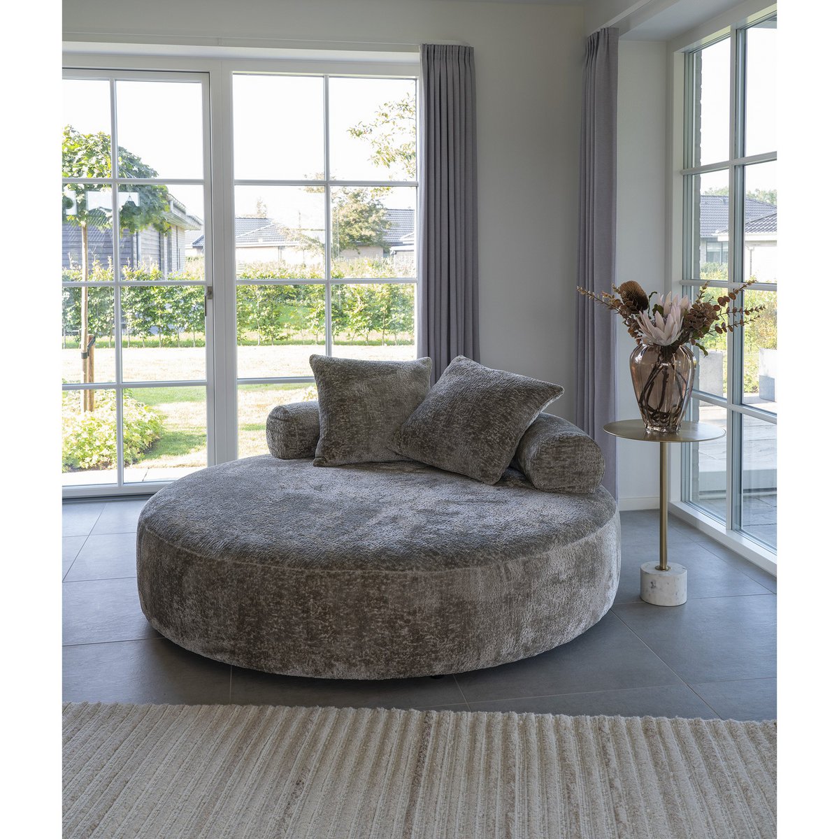 Vloerkleed 160x230 cm ivoor handgetuft
