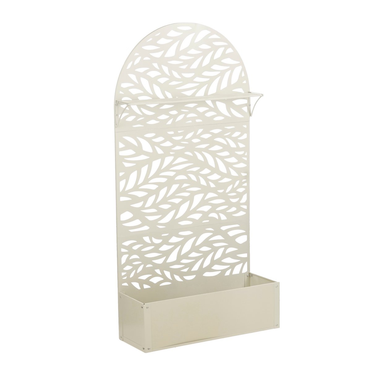 Plantenstandaard 90x33x180 cm gebroken wit ijzer