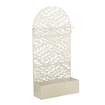 Plantenstandaard 90x33x180 cm gebroken wit ijzer