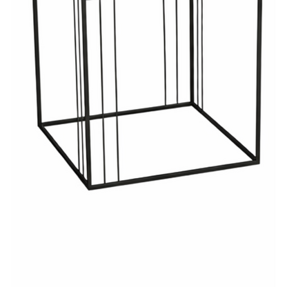 Bijzettafel set 3 stuks metaal zwart