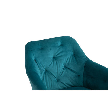 Armchair with 360° swivel function Turquoise