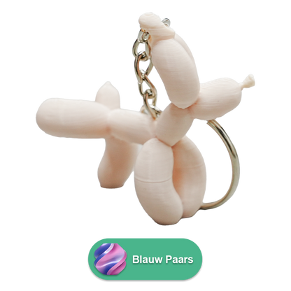 Sleutelhanger ballon hond plassend PLA