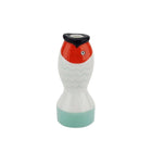 Kandelaar vis mint wit oranje 7x7x16,5 cm