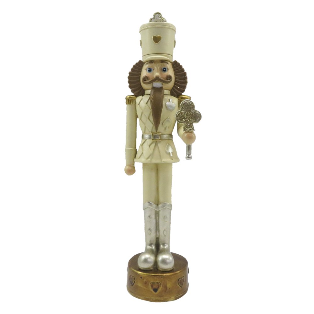 Notenkraker beeld 24 cm beige bruin kunststof