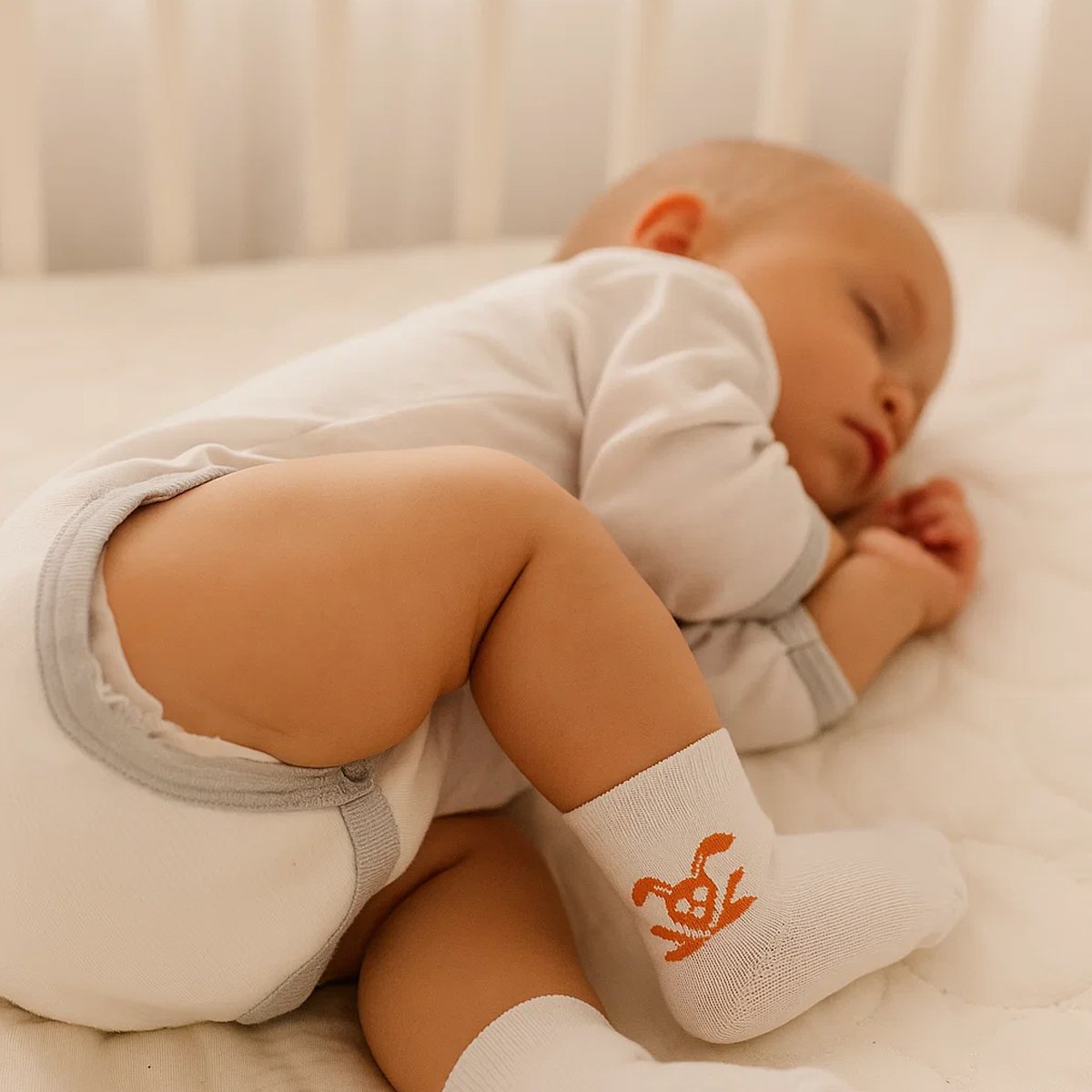 Organic cotton newborn socks