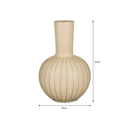 Vaas keramiek crème 52x34 cm
