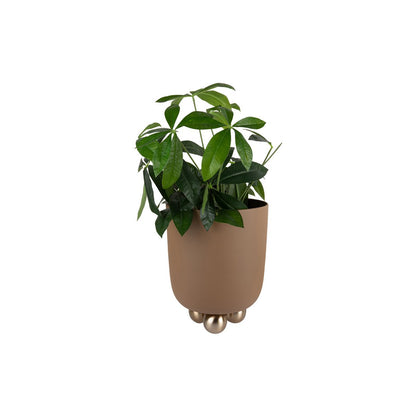 Plantenpot Estilo Groot 26x32x26 cm bruin metaal