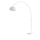 Booglamp 195 cm wit marmer metaal
