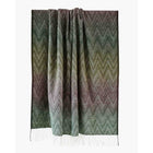 Wollen deken 140x200 cm veelkleurig groen