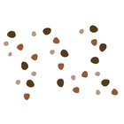 Wall sticker drawn dots tint dark