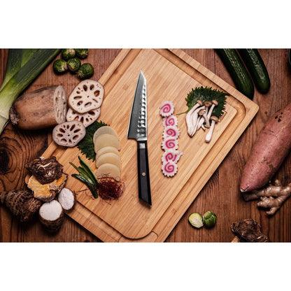 Bunka Petty Damascus Utility Knife - lemmet van 135 mm