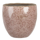 Bloempot 20x19 cm roze keramiek