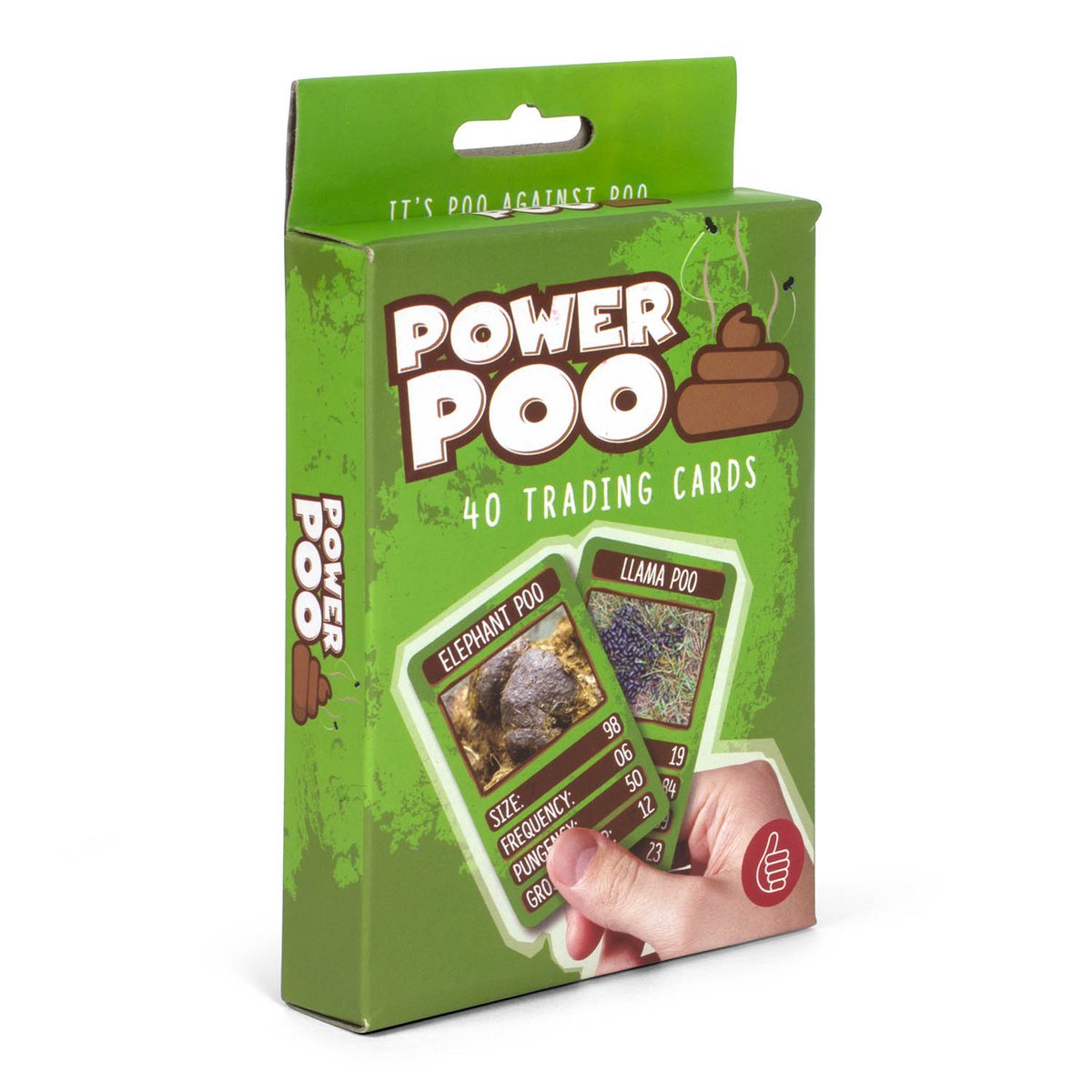 Kwartetspel Power-Poo 40 kaarten Engels
