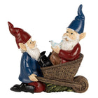 Decoration Figurine Gnome 23 cm Blue Red Polyresin