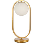 Vloerlamp messing wit