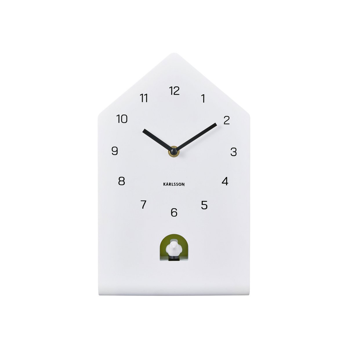 Wandklok Karlsson Fino 17x29 cm wit