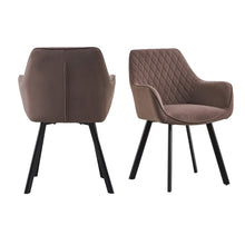 Fauteuil Set Van 2 Bruin Met Fluwelen Uitstraling