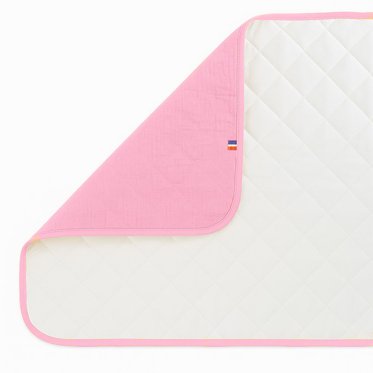 Aankleedkussen 65x42 cm roze biokatoen