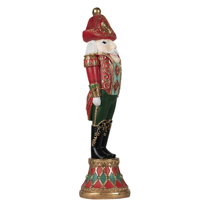 Notenkraker beeld 10x10x36 cm rood kunststof