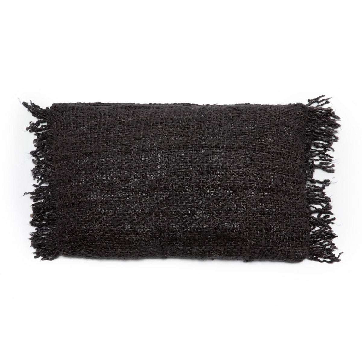 Kussenhoes 30x50 cm zwart navy katoen