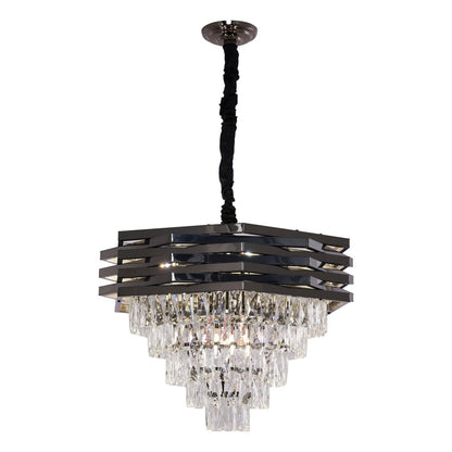 Hanglamp Crystal Black 60 cm 12x E14