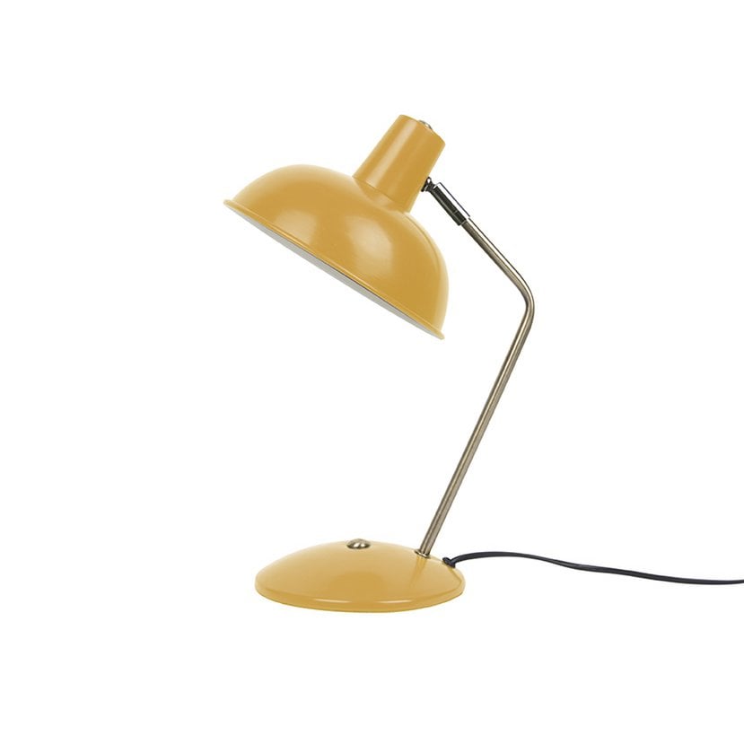 Tafellamp ijzer matzwart antiek goud