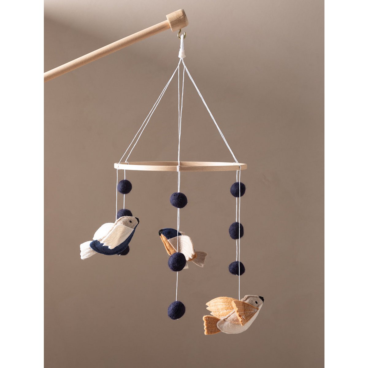 Babymobiel 21,5 cm vilt hout