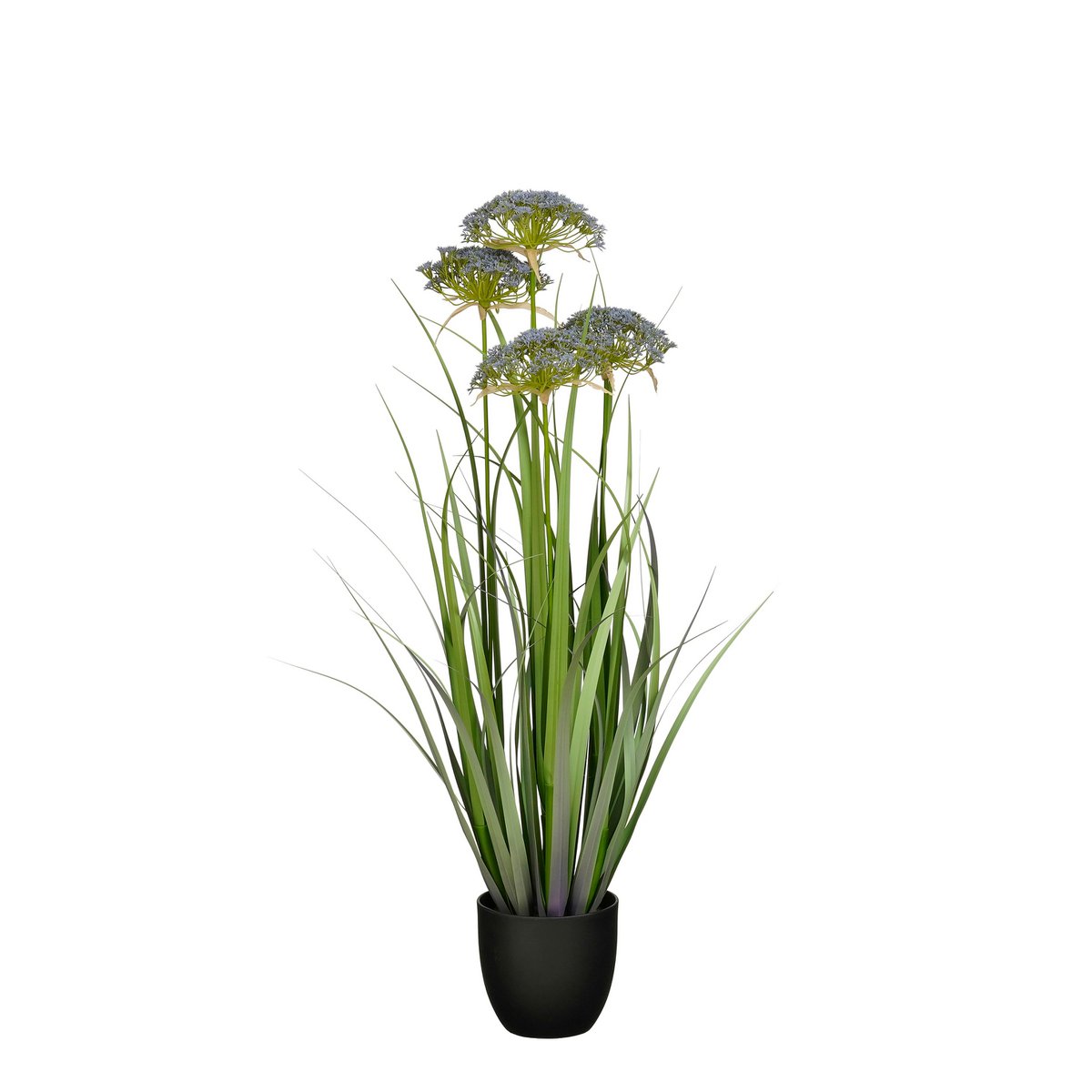 Kunstplant siergras 90 cm groen paars