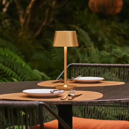 Tafellamp goud draadloos dimbaar 30 cm