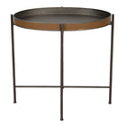 Side Table 69x47x66 cm Brown Iron