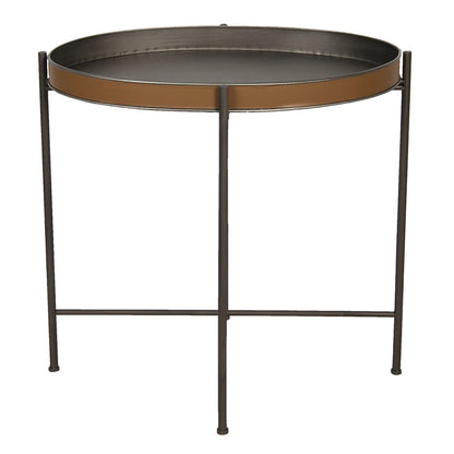 Side Table 69x47x66 cm Brown Iron