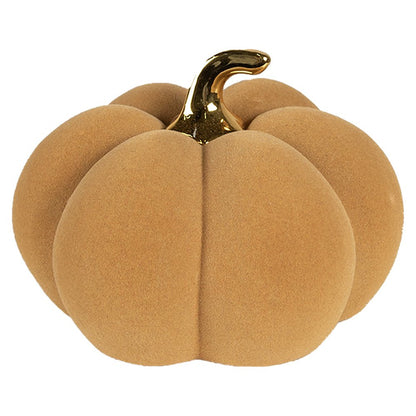 Decoratie Pompoen Ø 18x14 cm Geel Keramiek