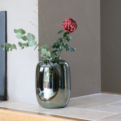 Vaas Artic S gloss grey Ø21x29 cm zilver glas