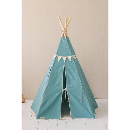 Gold Star Tipi Met Guirlande En Mattenset Voor Kinderen
