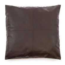 Kussenhoes leer 60x60 cm choco