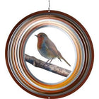 Windspinner roodborstje Ø 30 cm roestvrij staal