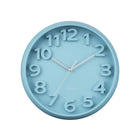 Wall clock raised classical numerals